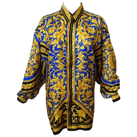 versace classic v2 silk shirt|versace silk shirts for cheap.